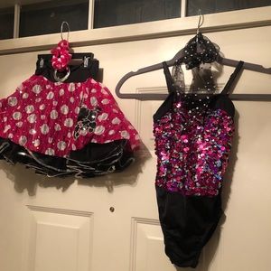 Dance Costume.  Medium Child Size.  Poodle skirt.